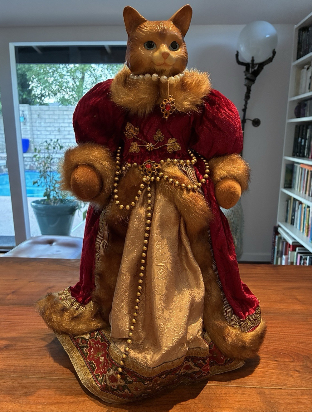 Vintage Katherine’s Collection by Wayne Kleski Queen Standing Cat Doll 18”